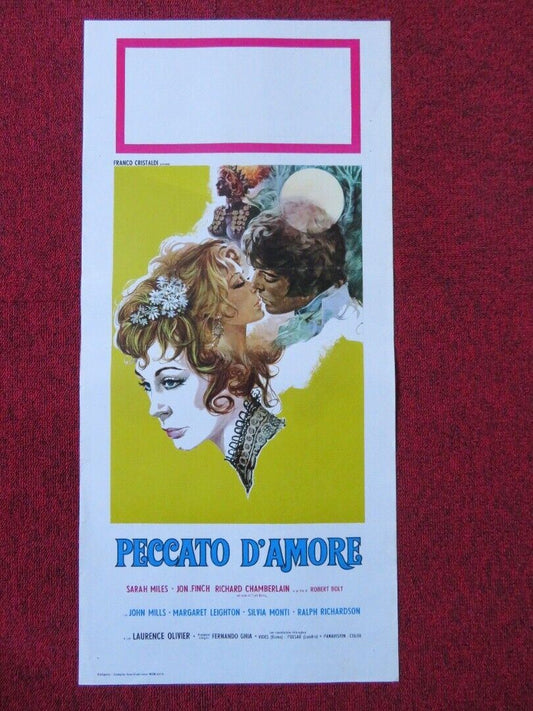 PECCATO D'AMORE/ Lady Caroline Lamb ITALIAN LOCANDINA (27.5"x13") POSTER 1972