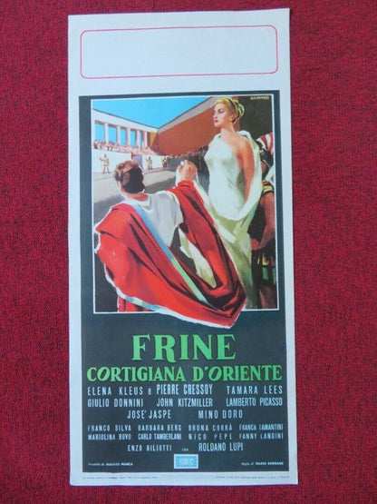 FINE COTIGIANA D'ORIENTE ITALIAN LOCANDINA (27.5"x13") POSTER ELENA KLEUS 1953