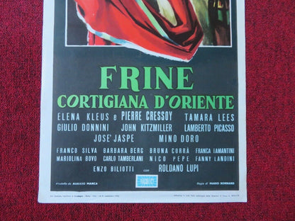 FINE COTIGIANA D'ORIENTE ITALIAN LOCANDINA (27.5"x13") POSTER ELENA KLEUS 1953