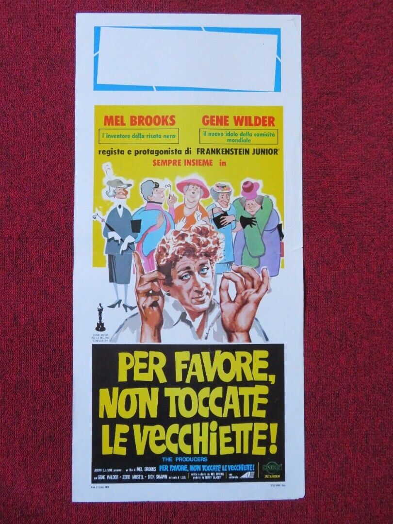 PER FAVORE, NON TOCCATE LE VECCHIETTE ITALIAN LOCANDINA (27.5"x13") POSTER 1975