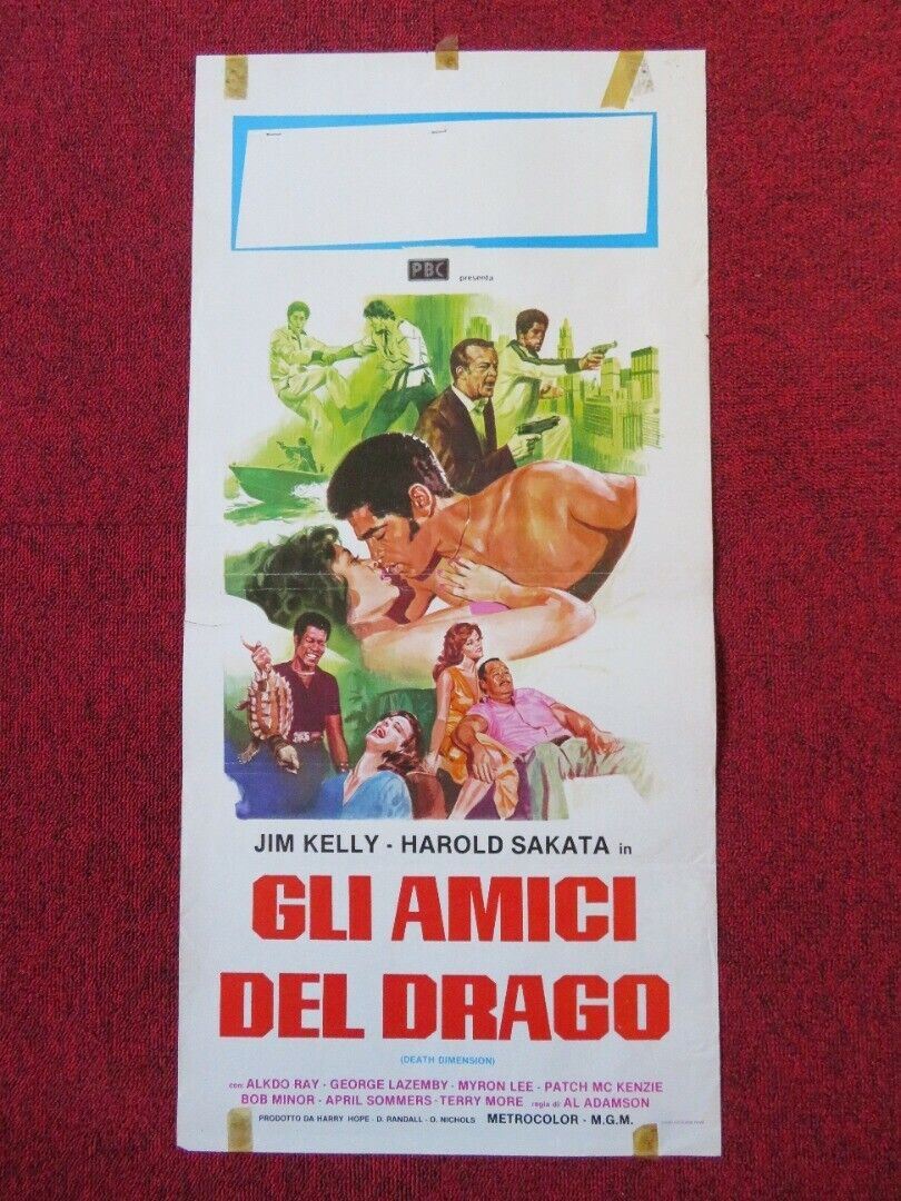 GLI AMICI DEL DRAGO ITALIAN LOCANDINA (27.5"x13") POSTER 1978