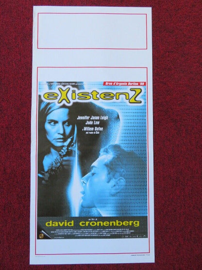 EXISTENZ ITALIAN LOCANDINA (27.5"x13") POSTER DAVID CRONENBERG 1999