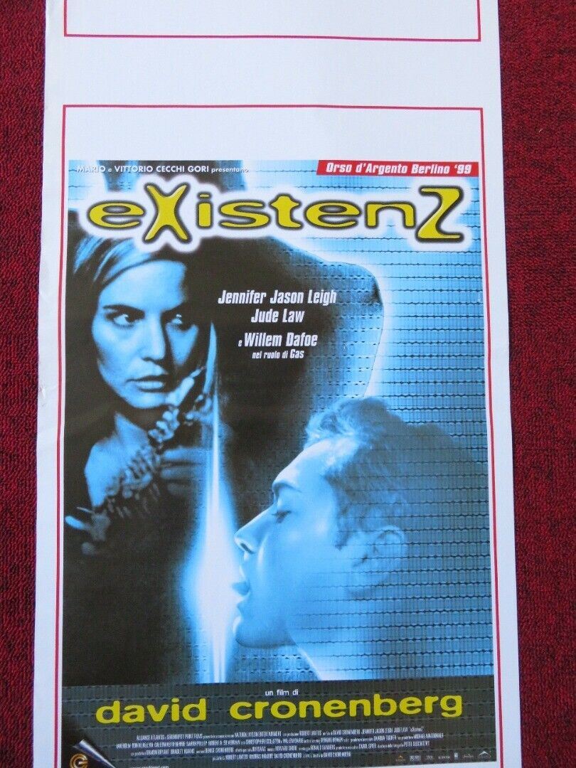 EXISTENZ ITALIAN LOCANDINA (27.5"x13") POSTER DAVID CRONENBERG 1999