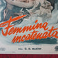 FEMMINA INCATENATA  ITALIAN LOCANDINA (27.5"x13") POSTER MANEL ROERO 1949