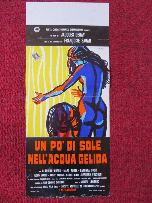 UN PO' DI SOLE NELL' ACQUA GELIDA  ITALIAN LOCANDINA (27.5"x12") POSTER 1971