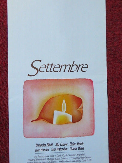 SETTEMBRE/ steptember ITALIAN LOCANDINA (27.5"x13") POSTER DENHOLM ELLIOTT 1988