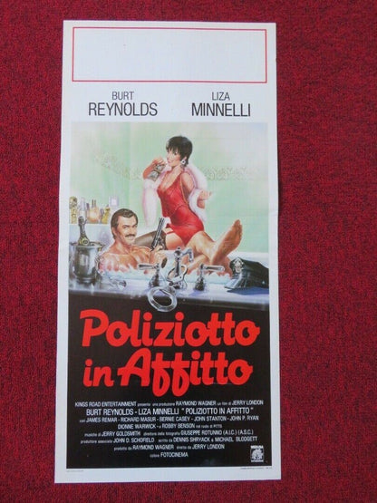 POLIZIOTTO IN AFFITTO ITALIAN LOCANDINA (27.5"x13") POSTER BURT REYNOLDS 1988