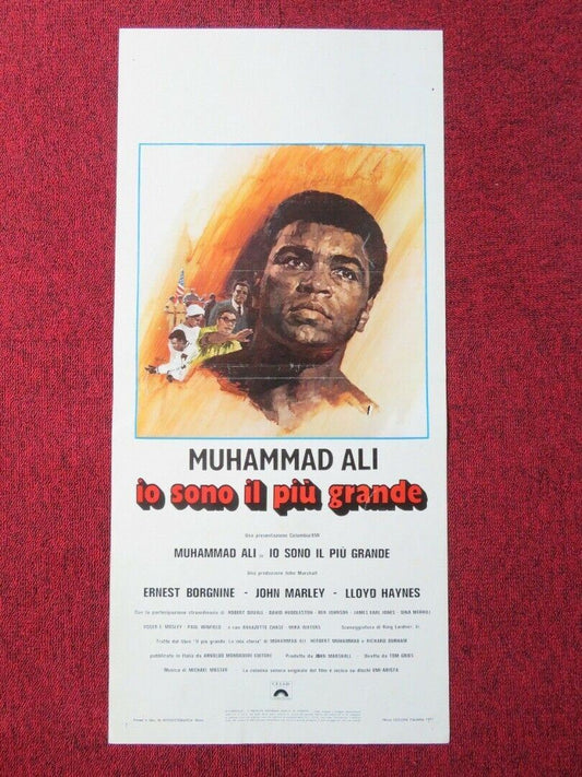 The Greatest ITALIAN LOCANDINA (27.5"x13") POSTER MUHAMMAD ALI 1977