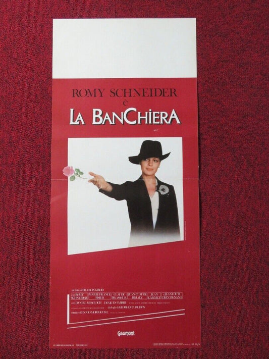 LA BANCHIERA / The Lady Banker ITALIAN LOCANDINA (27.5"x12.5") POSTER 1980