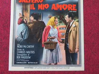 SALVERO IL MIO AMORE/ TWO LOVES  ITALIAN LOCANDINA (28"x13") POSTER 1961