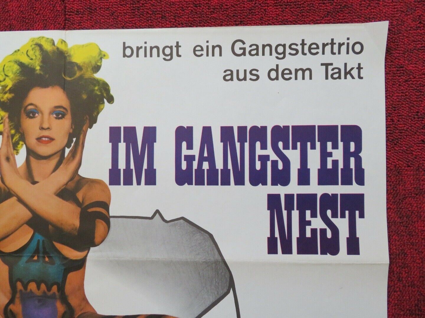 KUCKUCKSEI IM GANGSTER NEST GERMAN A1 ROLLED POSTER HERBERT FUX R,BASEDOW 1969