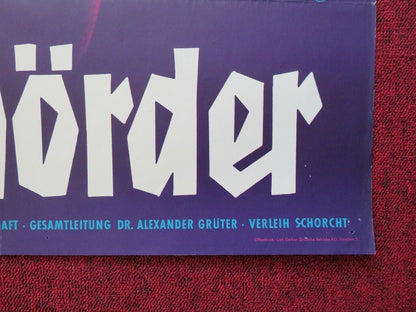 DER MORDER / ENOUGH ROPE GERMAN A1 ROLLED POSTER GERT FRÖBE MARINA VLADY 1963