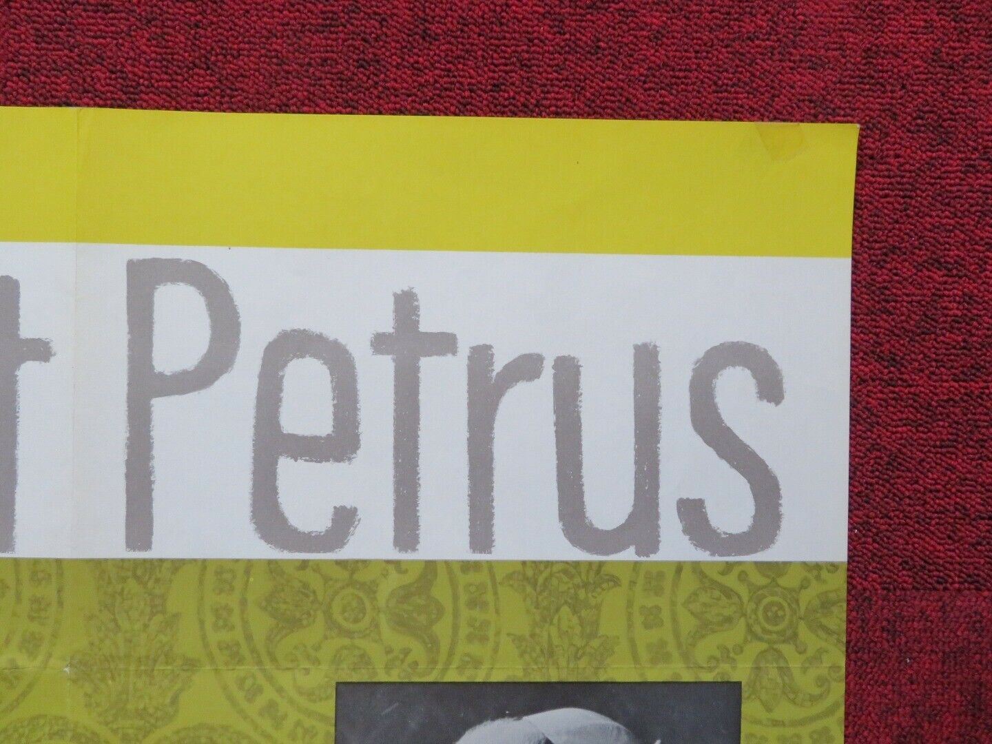 DU BIST PETRUS / Tu es Pierre GERMAN A1 ROLLED POSTER PHILIPPE AGOSTINI 1959