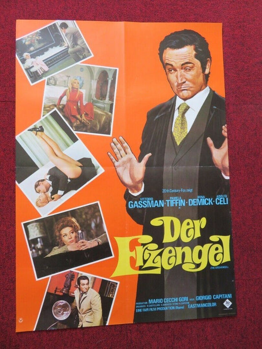 DER ERZENGEL / The Archangel GERMAN A1 ROLLED POSTER VITTORIO GASSMAN 1969