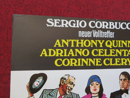 BLUFF / The Con Artists GERMAN A1 ROLLED POSTER ANTHONY QUINN 1976