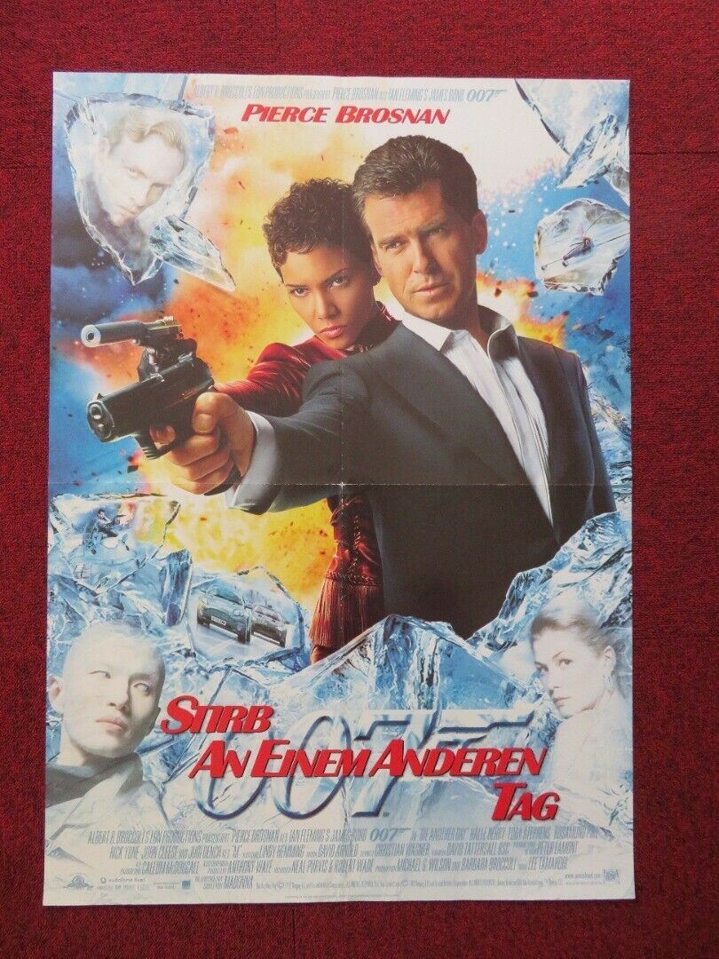 DIE ANOTHER DAY GERMAN A1 ROLLED POSTER  PIERCE BROSNAN HALLE BERRY 2002