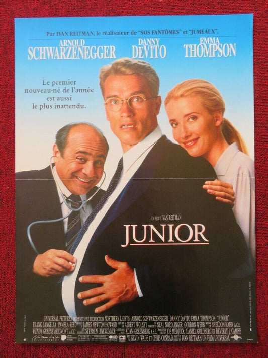 JUNIOR FRENCH (16"x 21") POSTER  ARNOLD SCHWARZENEGGER DANNY DEVITO 1994