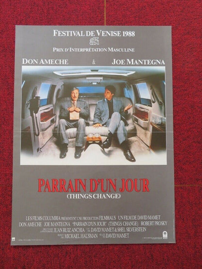 Parrain d'un jour/ THINGS CHANGE FRENCH (15"x 21") POSTER DON AMECHE 1988