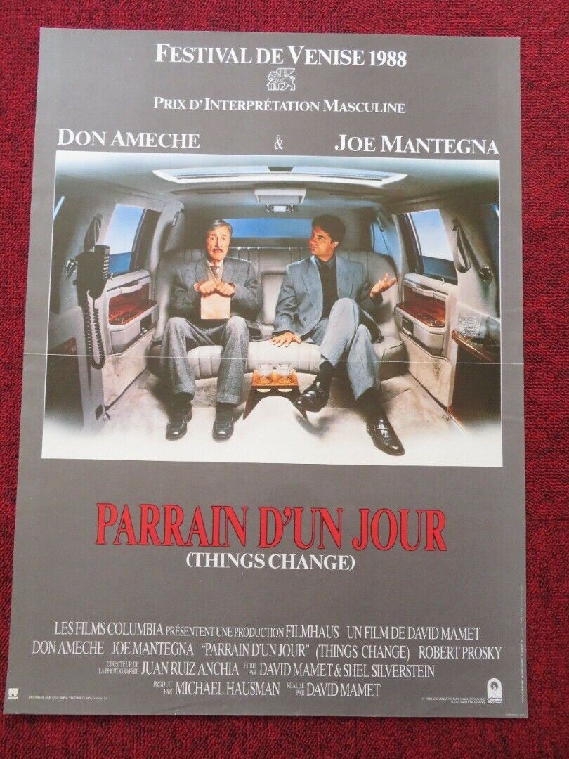 Parrain d'un jour/ THINGS CHANGE FRENCH (15"x 21") POSTER DON AMECHE 1988