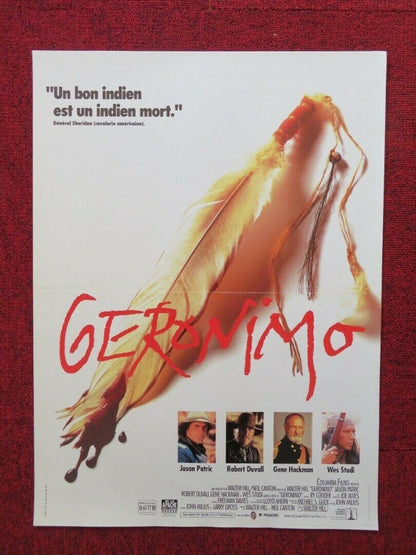 GERONIMO FRENCH (16"x 21") POSTER GENE HACKMAN 1993