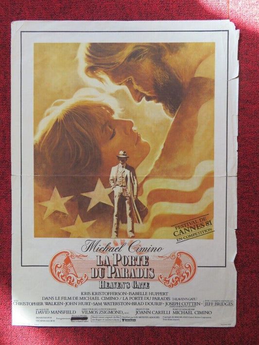 LA PORTE DU PARADIS/ HEAVENS GATE FRENCH (15" x 21") POSTER " CHRISTOPHER WALKEN