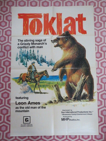 TOLKLAT FOLDED US ONE SHEET POSTER LEON AMES 1971