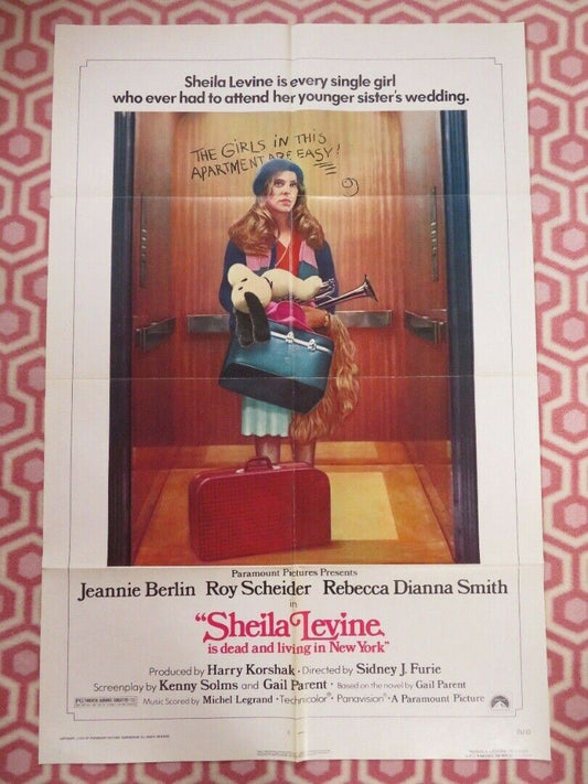 SHEILA LEVINE IS DEAD AND LIVING IN NEW YORK FOLDED US ONE SHEET POSTER 1975