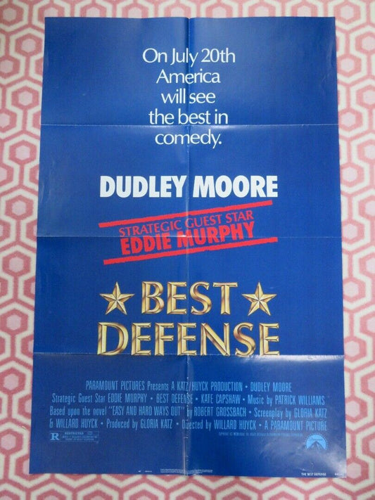 THE BEST DEFENSE FOLDED US ONE SHEET POSTER DUDLEY MOORE 1984