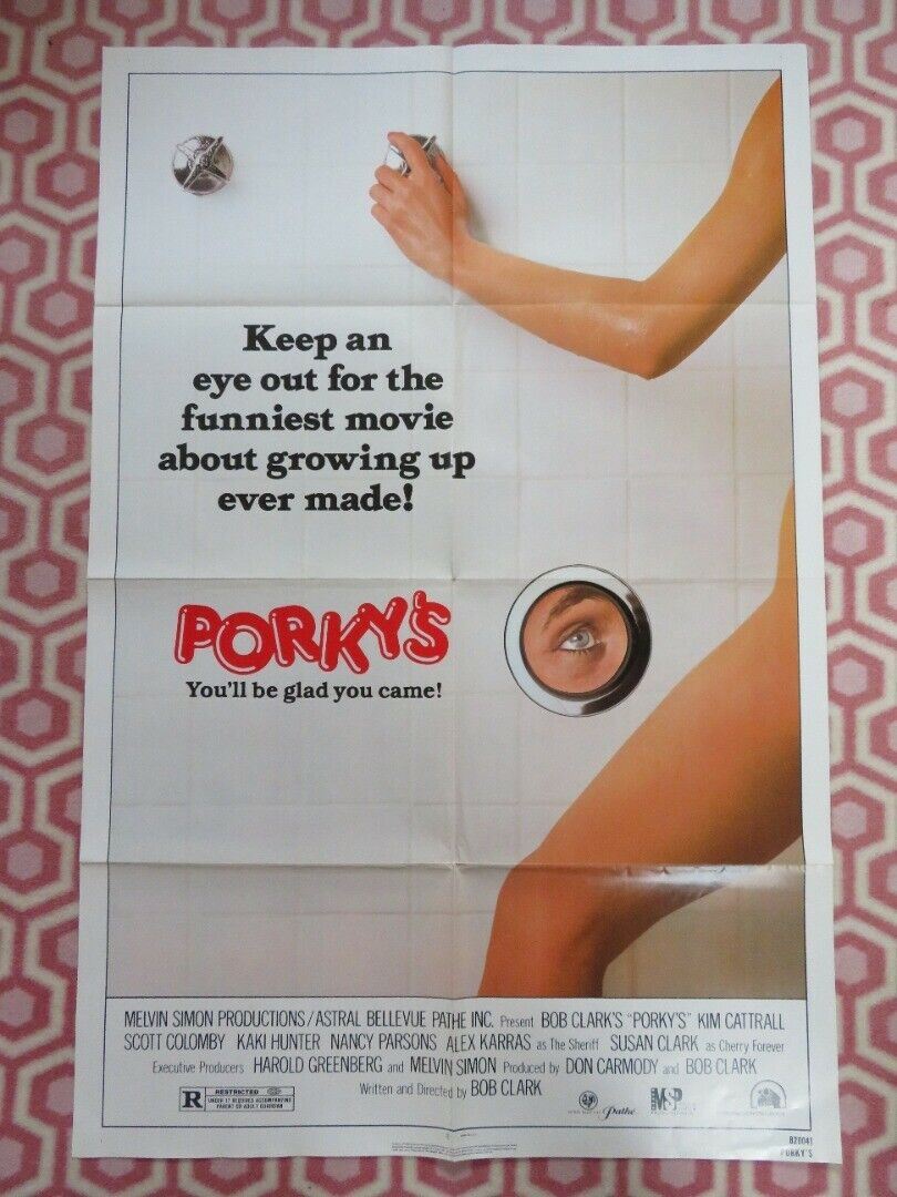 PORKY'S FOLDED US ONE SHEET POSTER KIM CATTRALL BOB CLARK 1982