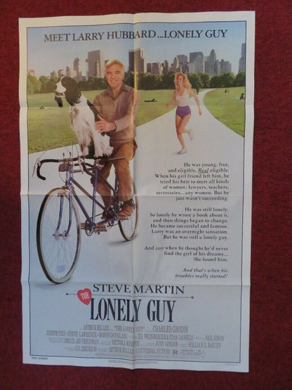 THE LONELY GUY FOLDED US ONE SHEET POSTER STEVE MARTIN 1984