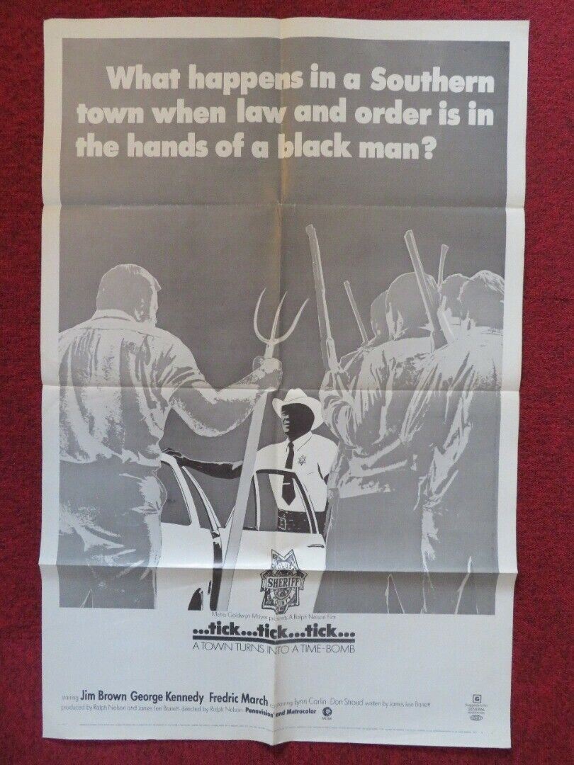 TICK TICK TICK STYLE A  FOLDED US ONE SHEET POSTER JIM BROWN 1970