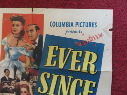 EVER SINCE VENUS FOLDED US ONE SHEET POSTER INA RAY HUTTON 1944