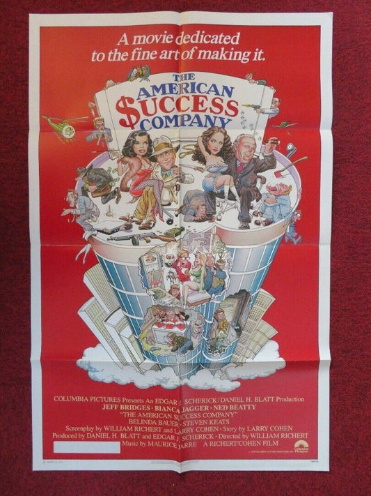 THE AMERICAN SUCCESS COMPANY FOLDED US ONE SHEET POSTER JEFF BRIDGES 1979