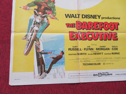 BAREFOOT EXECUTIVE  FOLDED US ONE SHEET POSTER (26"x39") DISNEY 1971