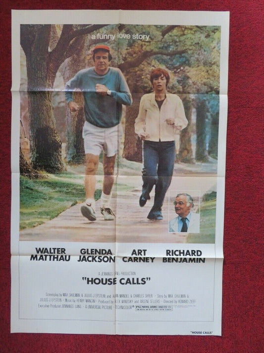 HOUSE CALLS  FOLDED US ONE SHEET POSTER WALTER MATTHAU GLENDA JACKSON 1978