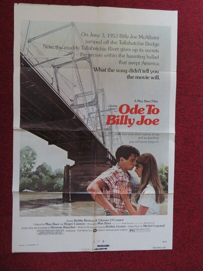 ODE TO BILLY JOE FOLDED US ONE SHEET POSTER ROBBY BENSON 1976