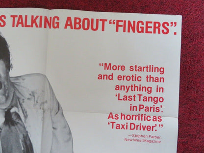 FINGERS FOLDED US ONE SHEET POSTER HARVEY KEITEL TISA FARROW 1978