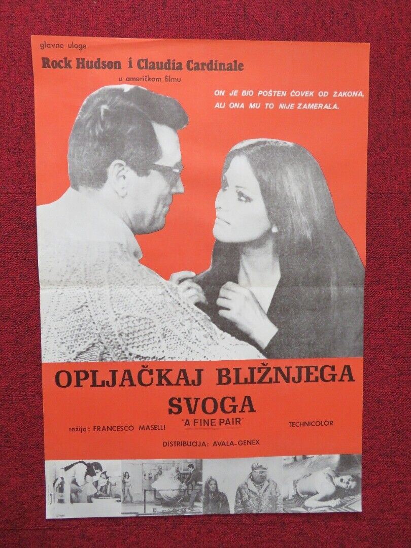 OPLJACKAJ BLIZNJEGA SVOGA / A FINE PAIR YUGOSLAVIAN (19"x 27.5") POSTER 1968