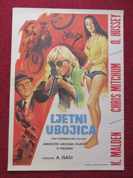 LJETNI UBOJICA / Summertime Killer  YUGOSLAVIAN (19.5"x 27") POSTER 1972