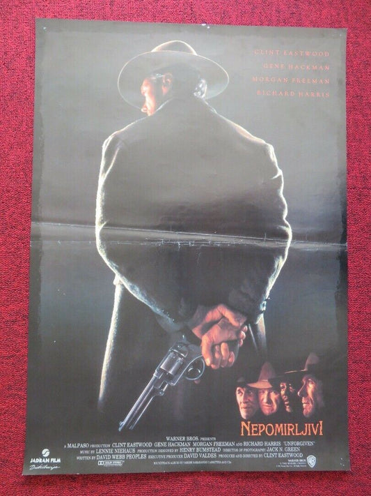 ZEPOMIRLJIVL / Unforgiven YUGOSLAVIAN (17.5"x 24.5") POSTER  CLINT EASTWOOD 1992