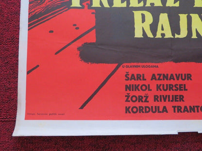 PRELAZ PREKO RAJNE /Tomorrow Is My Turn  YUGOSLAVIAN (19"x 28") POSTER 1960