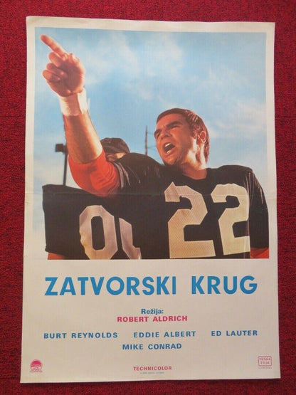 ZATVORSKI KRUG/  The Longest Yard YUGOSLAVIAN (19.5"x 27.5") POSTER 1974