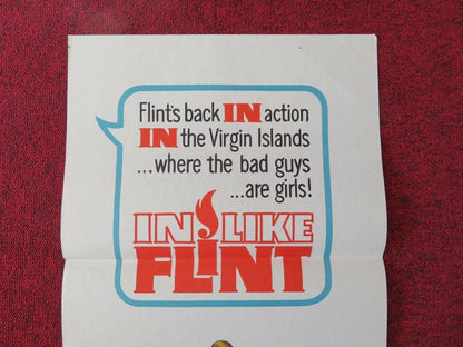 IN LIKE FLINT FOLDED AUSTRALIAN DAYBILL POSTER JAMES COBURN 1967