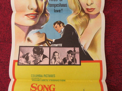 SONG WITHOUT END FOLDED AUSTRALIAN DAYBILL POSTER DIRK BOGARDE 1960