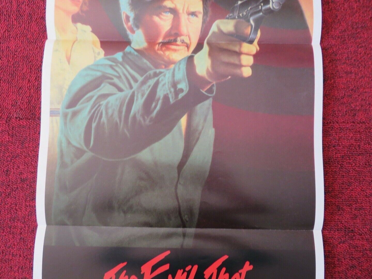 THE EVIL THAT MEN DO FOLDED AUSTRALIAN DAYBILL POSTER CHARLES BRONSON 1984