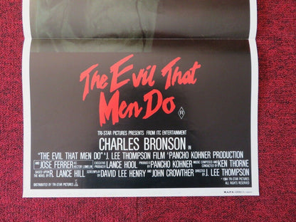 THE EVIL THAT MEN DO FOLDED AUSTRALIAN DAYBILL POSTER CHARLES BRONSON 1984