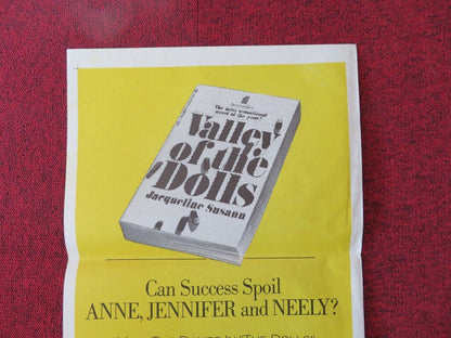 VALLEY OF THE DOLLS FOLDED AUSTRALIAN DAYBILL POSTER BARBAR 1967A PARKINS