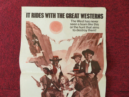 TAKE A HARD RIDE FOLDED AUSTRALIAN DAYBILL POSTER LEE VAN CLEEF JIM BROWN 1975