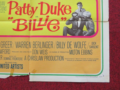 BILLIE FOLDED US ONE SHEET POSTER JIM BACKUS JANE GREER 1965