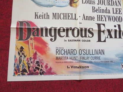 DANGEROUS EXILE FOLDED US ONE SHEET POSTER RICHARD O'SULLIVAN 1958